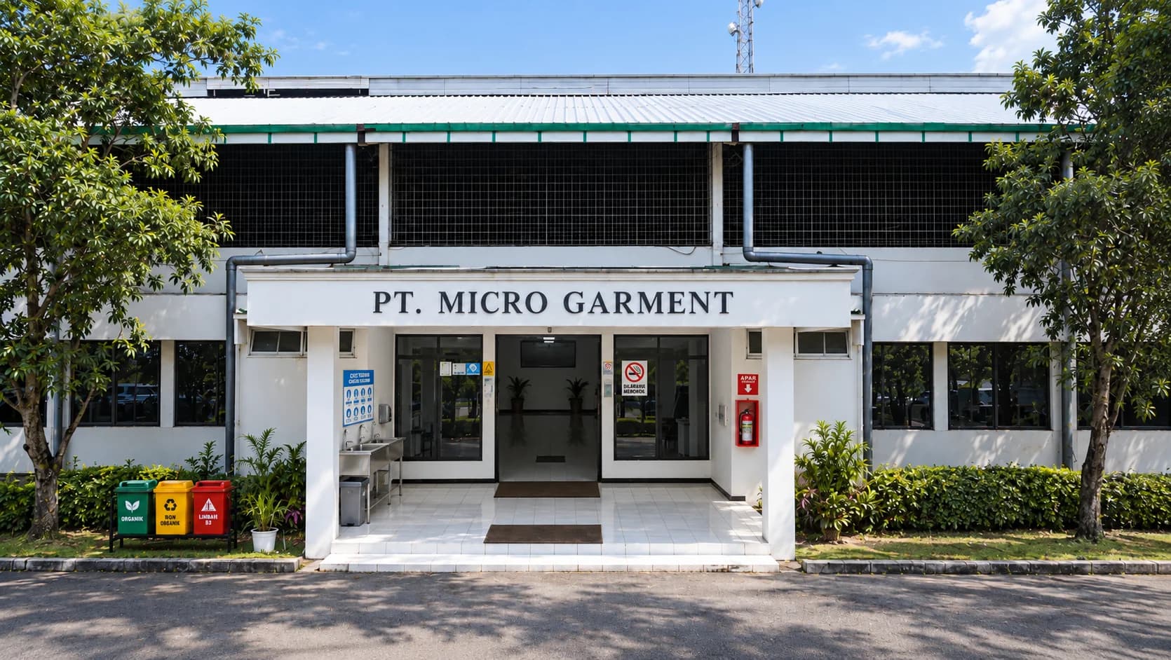 Main Entrance and Facility Gate of PT. Micro Garment
