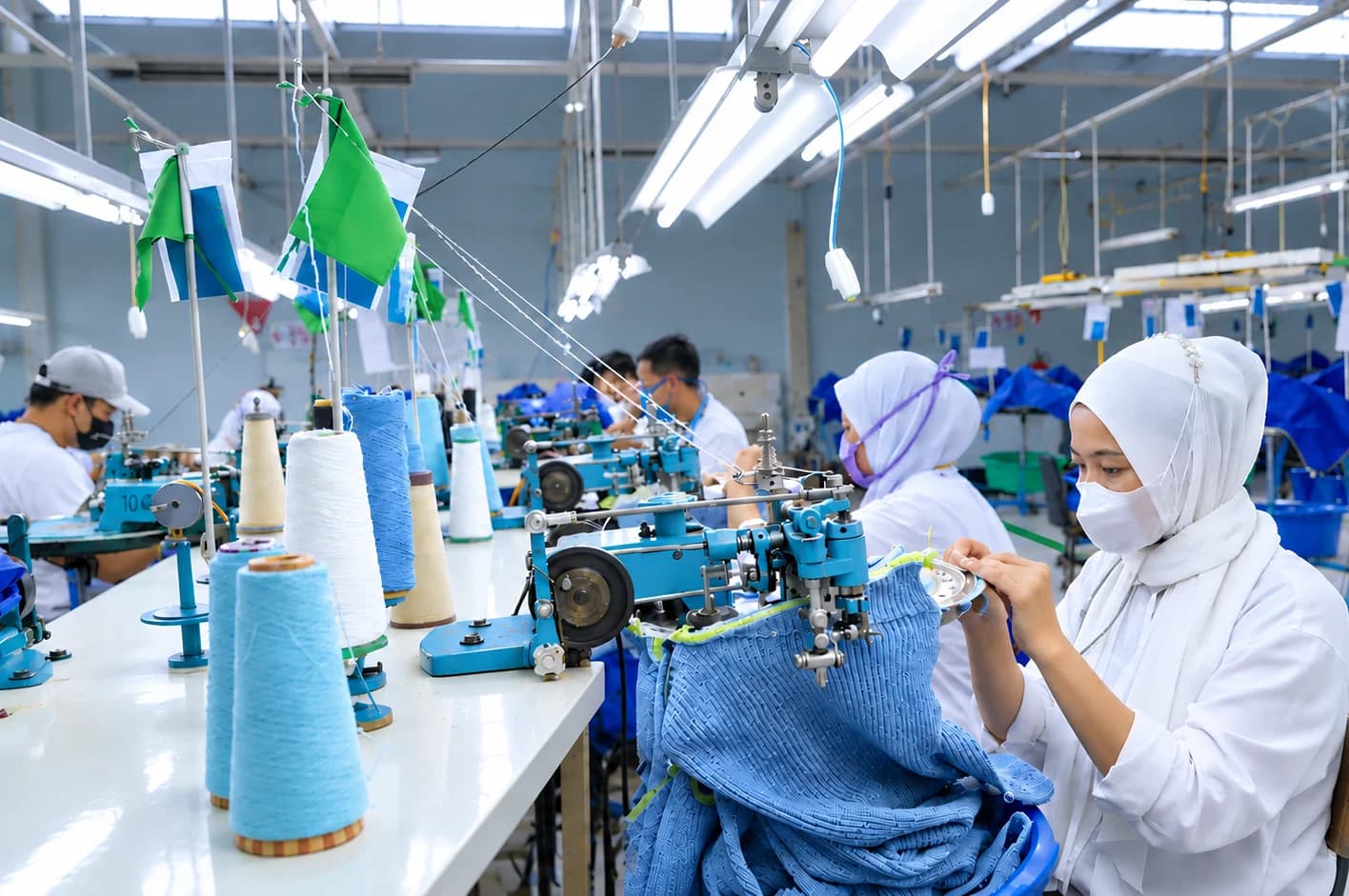 Sewing and Knitting Production Line of PT. Micro Garment